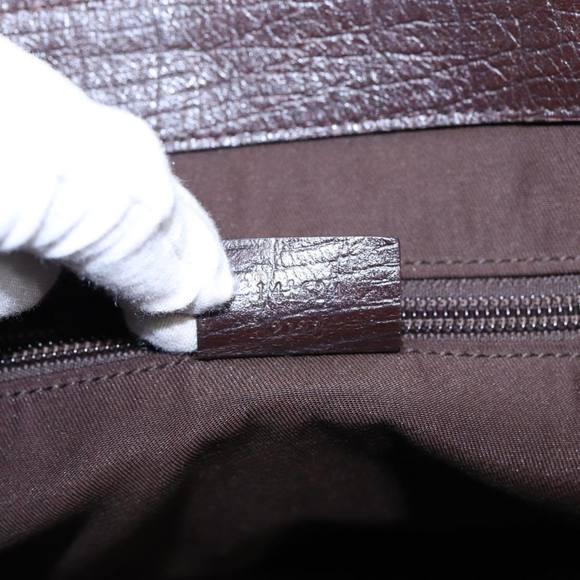 GUCCI GG Supreme Tote Bag PVC Leather Beige Brown Auth mr434 - Picture 12 of 16
